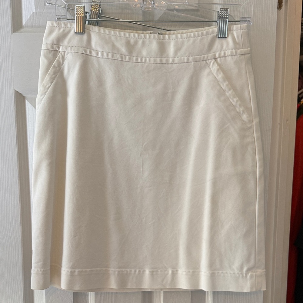 Banana Republic Cream Pencil Skirt
